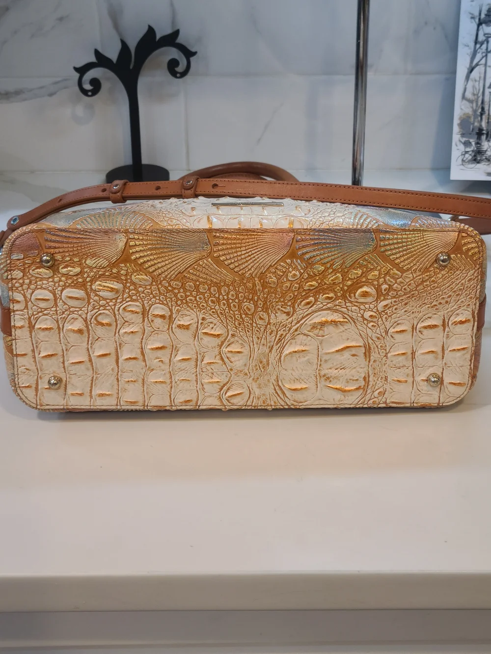 Brahmin Large Duxbury In Scallop Bondi EUC